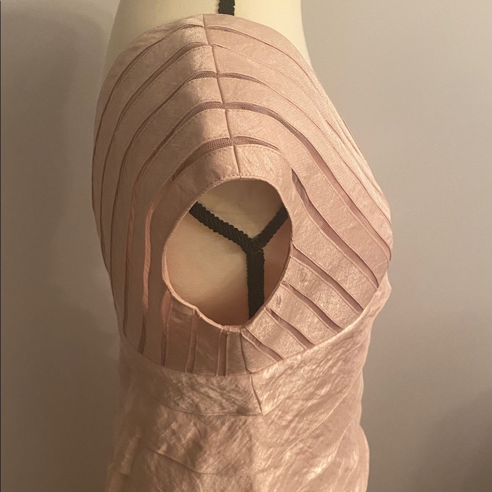Adrianna Papell size 4 blush colored cocktail dress - Picture 5 of 10